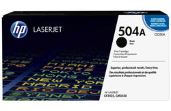 HP 504A Black Original LaserJet Toner Cartridge (CE250A)
